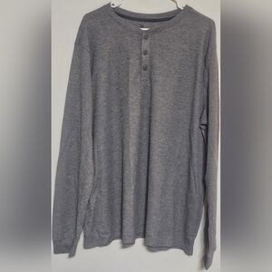 All in Motion Charcoal Long Sleeve Henley